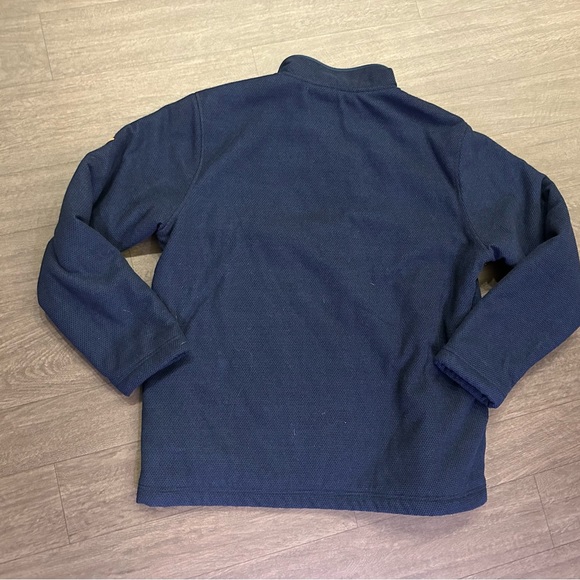 Orvis Classic Collection men’s navy 1/4 zip sherpa lined pullover. Size XL - Picture 4 of 4